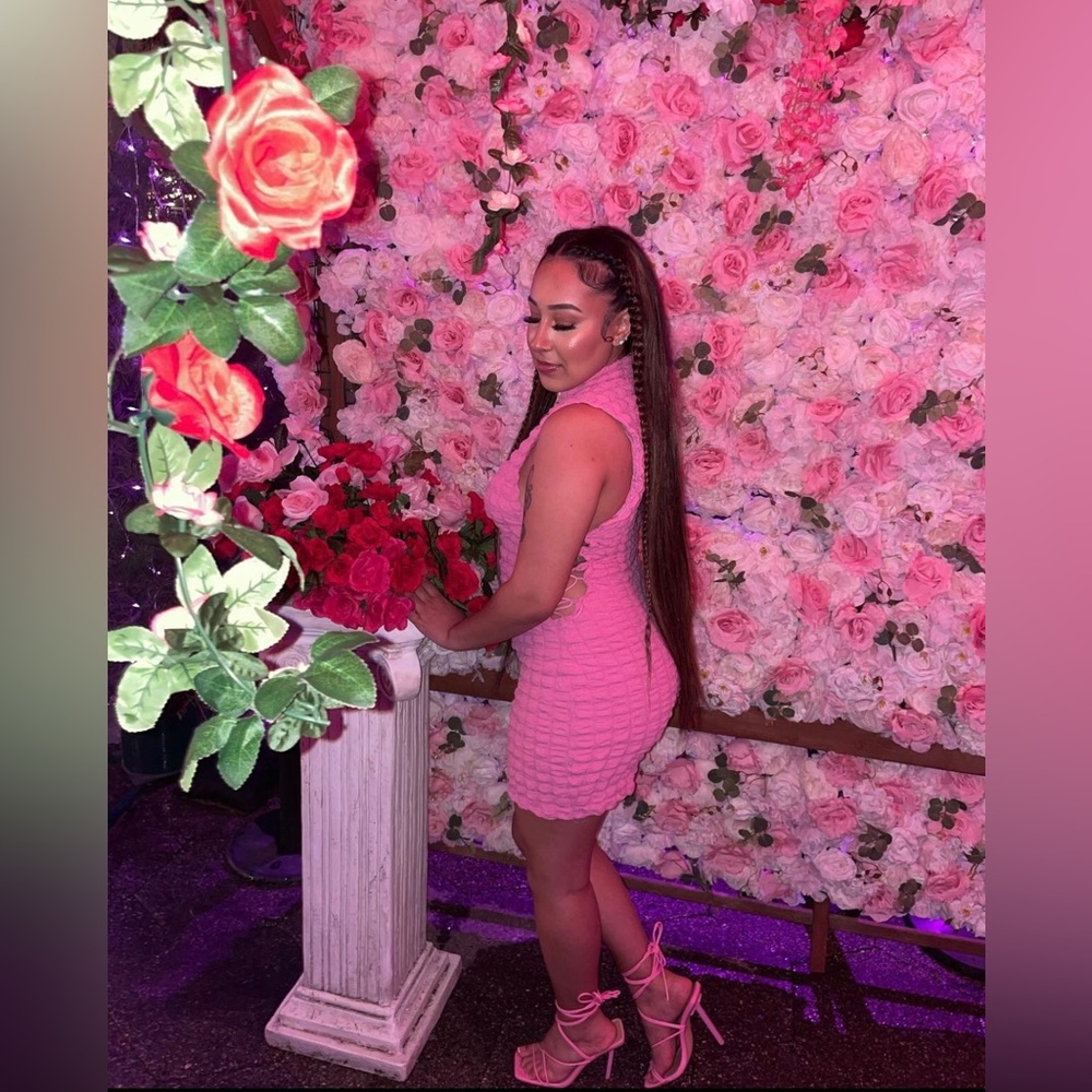 Pink bubble dress